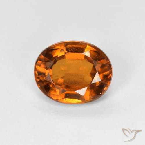 1.22ct Natürlicher Dunkelorange Hessonit-Granat, Oval, VVS-VS