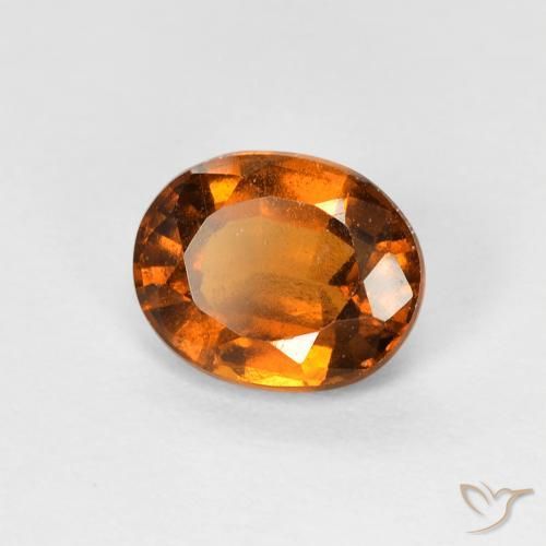 9,17 ctw natürlicher Dunkelorange Hessonit-Granat, Oval, VVS-VS