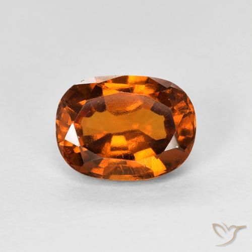 1.73ct Natürlicher Medium Dark-Orange Hessonit-Granat, Kissen, VS-SI