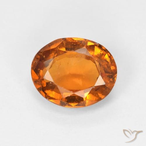 1.53ct Natürlicher Gelblich-orange Hessonit-Granat, Oval, VS-SI