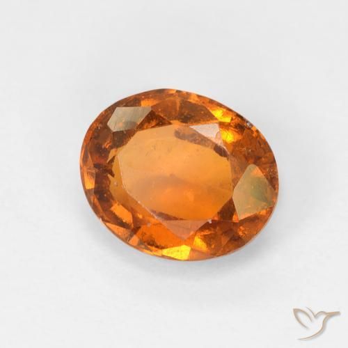 9,17 ctw natürlicher Gelblich-orange Hessonit-Granat, Oval, VS-SI