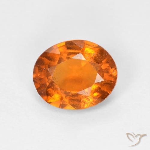 1.28ct Natürlicher Gelblich-orange Hessonit-Granat, Oval, VS-SI
