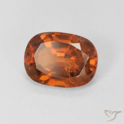 1.64ct Natürlicher rötlich-orange Hessonit-Granat, Oval, VS-SI