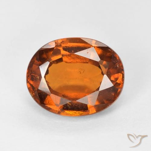 2.41ct Natürlicher Medium Dark-Orange Hessonit-Granat, Oval, VS
