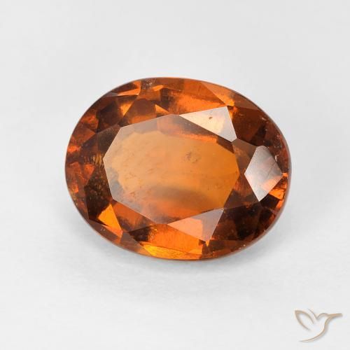 9,17 ctw natürlicher Medium Dark-Orange Hessonit-Granat, Oval, VS