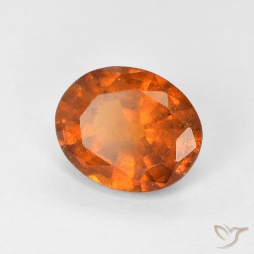 9,17 ctw natürlicher Medium Dark-Orange Hessonit-Granat, Oval, VS-SI