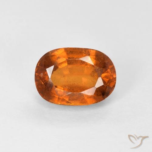 1.32ct Natürlicher Medium Dark-Orange Hessonit-Granat, Oval, VS