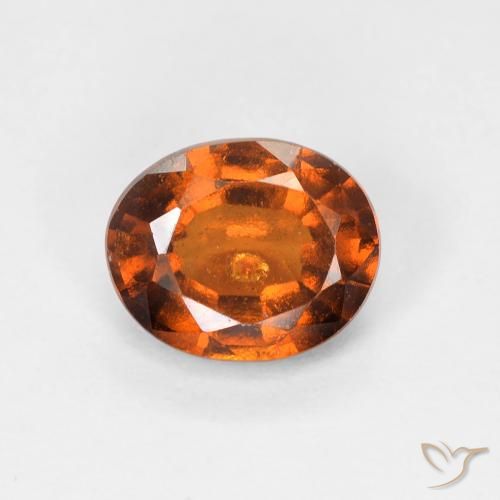 1.39ct Natürlicher rötlich-orange Hessonit-Granat, Oval, VS-SI