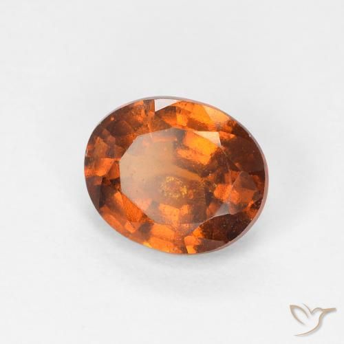 9,17 ctw natürlicher rötlich-orange Hessonit-Granat, Oval, VS-SI