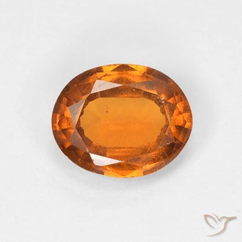 1.41ct Natürlicher tieforange Hessonit-Granat, Oval, VVS-VS