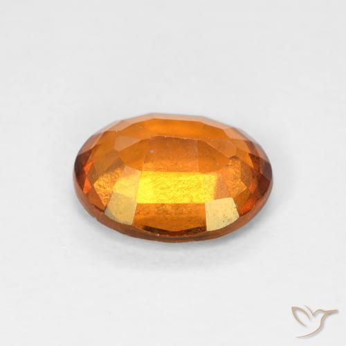 9,17 ctw natürlicher tieforange Hessonit-Granat, Oval, VVS-VS