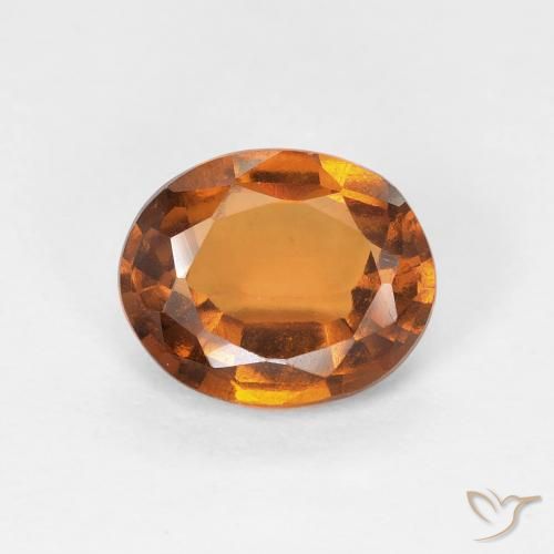 1.45ct Natürlicher Mittelorange Hessonit-Granat, Oval, VVS-VS