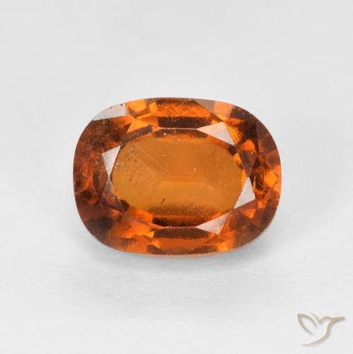 2.27ct Natürlicher tieforange Hessonit-Granat, Kissen, VS-SI