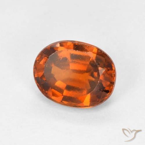 9,17 ctw natürlicher rötlich-orange Hessonit-Granat, Oval, VS