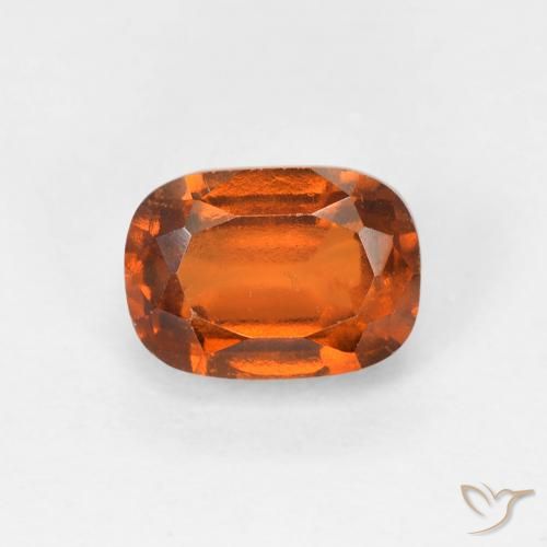 1.51ct Natürlicher tieforange Hessonit-Granat, Kissen, VS