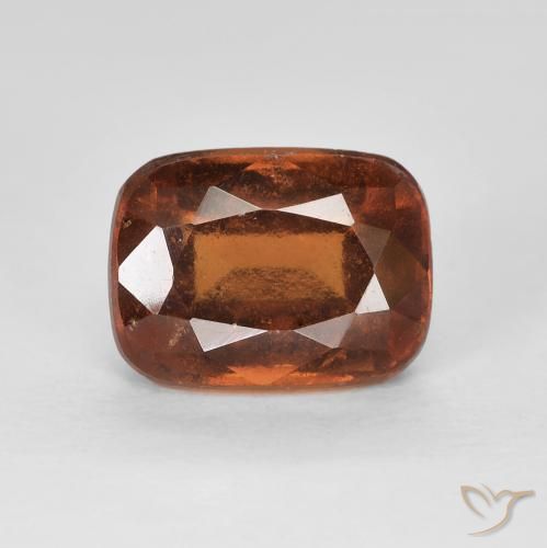 2.67ct Natürlicher tieforange Hessonit-Granat, Kissen, VVS-VS