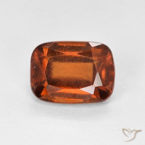 2.14ct Natürlicher Amber Orange Hessonit-Granat, Kissen, VS