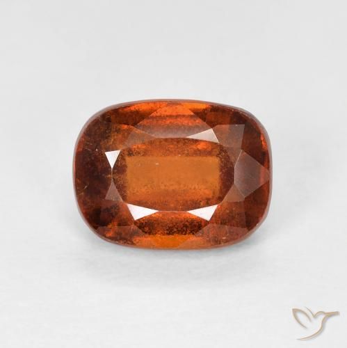 2.08ct Natürlicher Amber Orange Hessonit-Granat, Kissen, VS