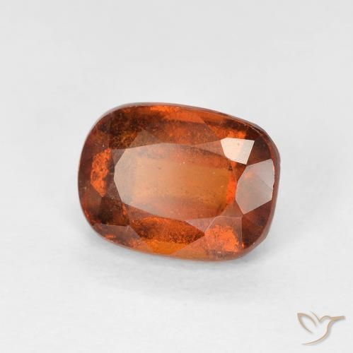 9,17 ctw natürlicher Amber Orange Hessonit-Granat, Kissen, VS