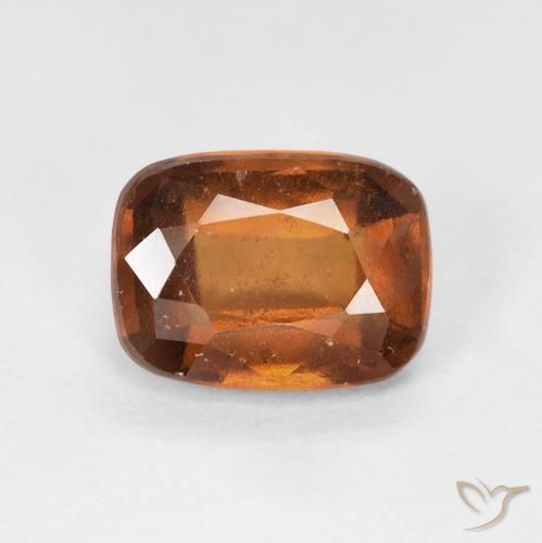 2.00ct Natürlicher Amber Orange Hessonit-Granat, Kissen, VS