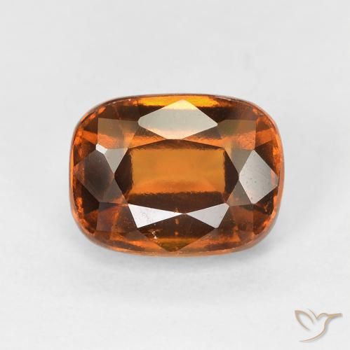 2.20ct Natürlicher tieforange Hessonit-Granat, Kissen, VVS-VS