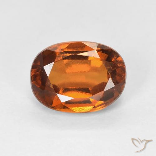 1.89ct Natürlicher Mittelorange Hessonit-Granat, Oval, VVS-VS