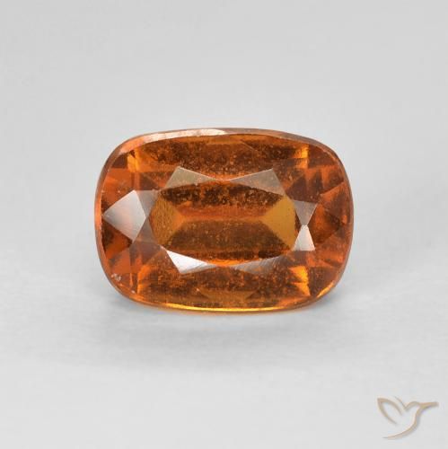 1.56ct Natürlicher Mittelorange Hessonit-Granat, Kissen, VVS-VS