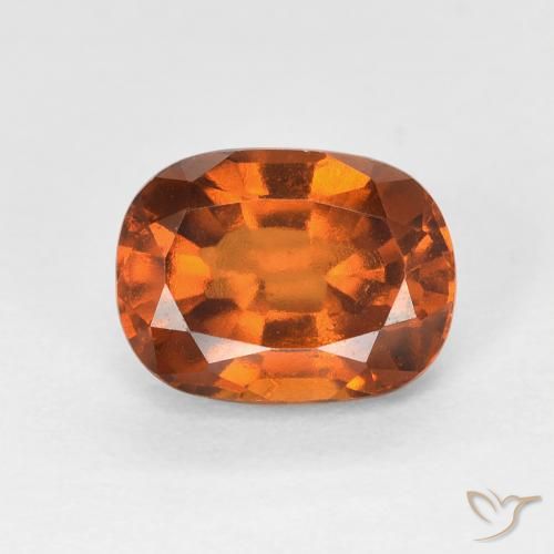 1.78ct Natürlicher tieforange Hessonit-Granat, Kissen, VVS-VS
