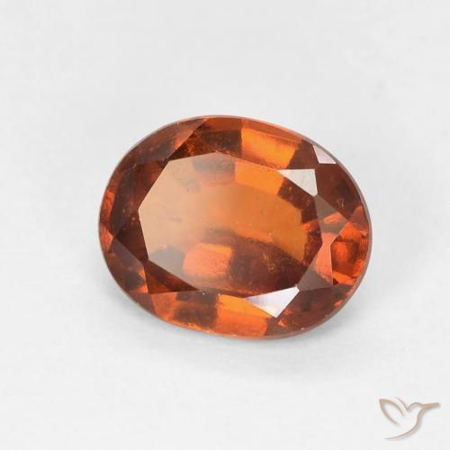 9,17 ctw natürlicher Medium Dark-Orange Hessonit-Granat, Oval, VVS-VS