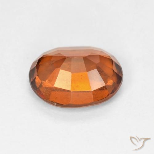 9,17 ctw natürlicher Medium Dark-Orange Hessonit-Granat, Oval, VVS-VS