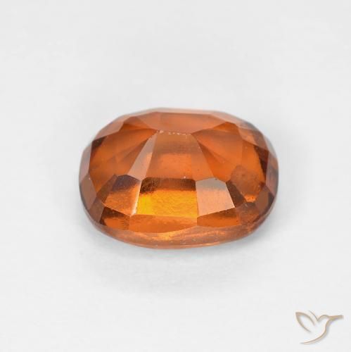 9,17 ctw natürlicher Medium Dark-Orange Hessonit-Granat, Kissen, VVS-VS
