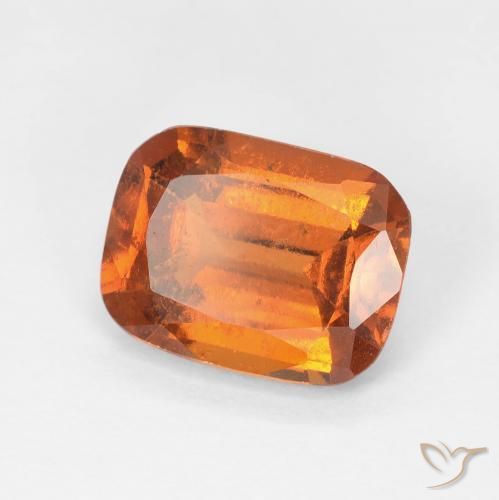 9,17 ctw natürlicher Medium Dark-Orange Hessonit-Granat, Kissen, VS