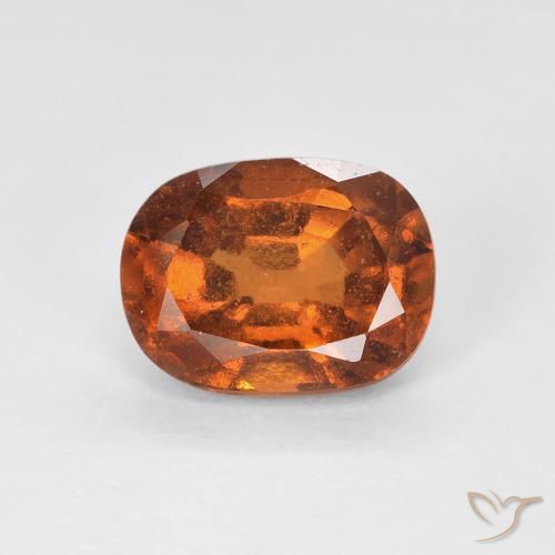 1.79ct Natürlicher rötlich-orange Hessonit-Granat, Kissen, VS