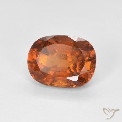 9,17 ctw natürlicher rötlich-orange Hessonit-Granat, Kissen, VS