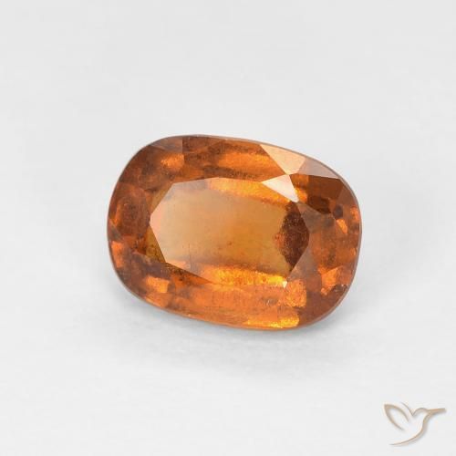 9,17 ctw natürlicher Medium Dark-Orange Hessonit-Granat, Kissen, VS