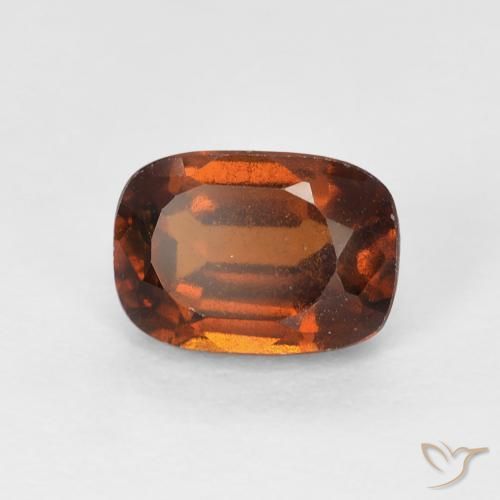 1.44ct Natürlicher tieforange Hessonit-Granat, Kissen, VS