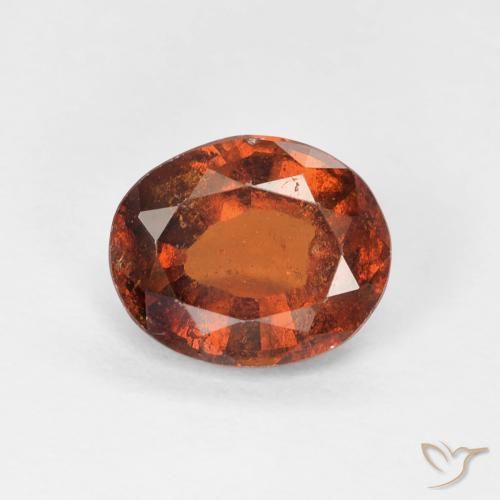 1.45ct Natürlicher Amber Orange Hessonit-Granat, Oval, VS
