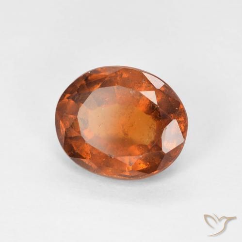 9,17 ctw natürlicher Medium Dark-Orange Hessonit-Granat, Oval, VS