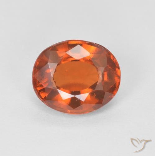 1.74ct Natürlicher Medium Dark-Orange Hessonit-Granat, Oval, VS