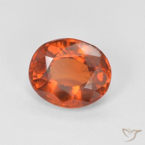 9,17 ctw natürlicher Medium Dark-Orange Hessonit-Granat, Oval, VS
