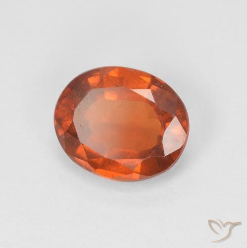 9,17 ctw natürlicher rötlich-orange Hessonit-Granat, Oval, VS