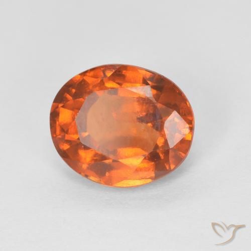 9,17 ctw natürlicher Medium Dark-Orange Hessonit-Granat, Oval, VS