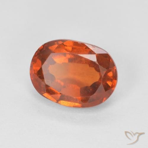 9,17 ctw natürlicher Medium Dark-Orange Hessonit-Granat, Oval, VS