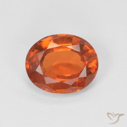 1.65ct Natürlicher Feuerorange Hessonit-Granat, Oval, VS