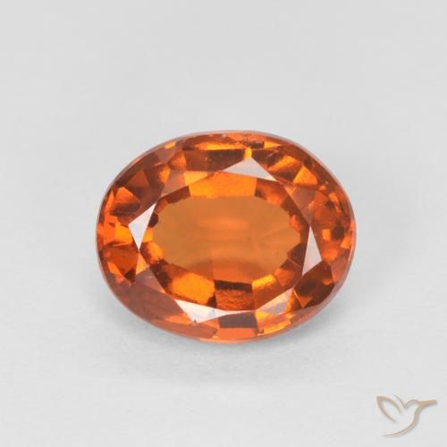 1.43ct Natürlicher tieforange Hessonit-Granat, Oval, VVS