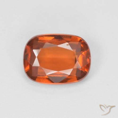 1.58ct Natürlicher Mittelorange Hessonit-Granat, Kissen, VS-SI