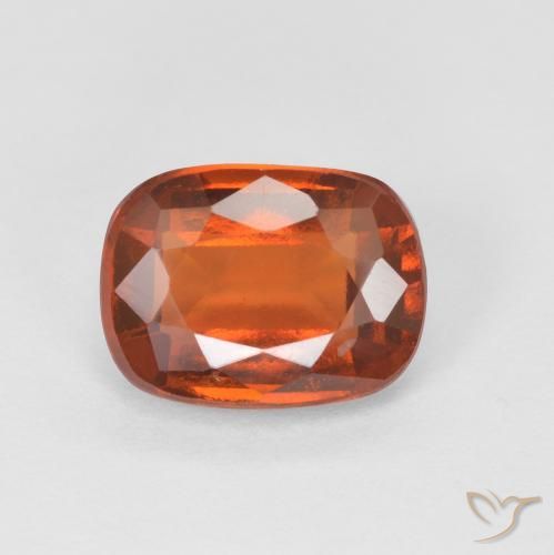 1.90ct Natürlicher rötlich-orange Hessonit-Granat, Kissen, VS-SI