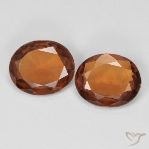 2.93ctw Natürlicher tieforange Hessonit-Granat, Oval, VS-SI