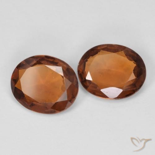 2.93 ct natürliche tieforange Hessonit-Granat-Edelsteine, Oval, VS-SI