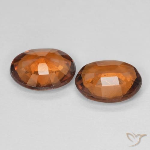 2.93 ct natürliche tieforange Hessonit-Granat-Edelsteine, Oval, VS-SI